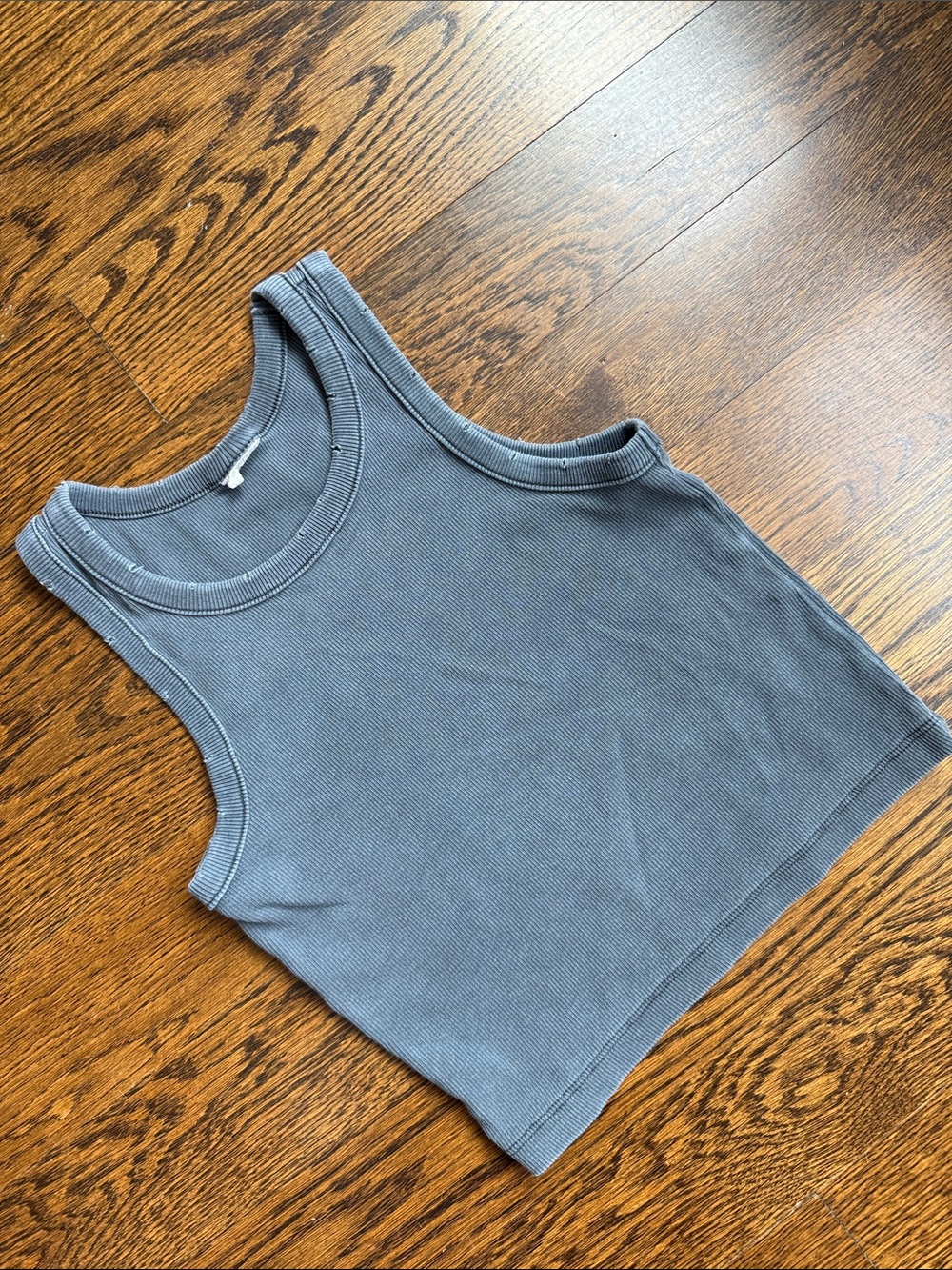 Zara Girls Gray Ribbed Tank